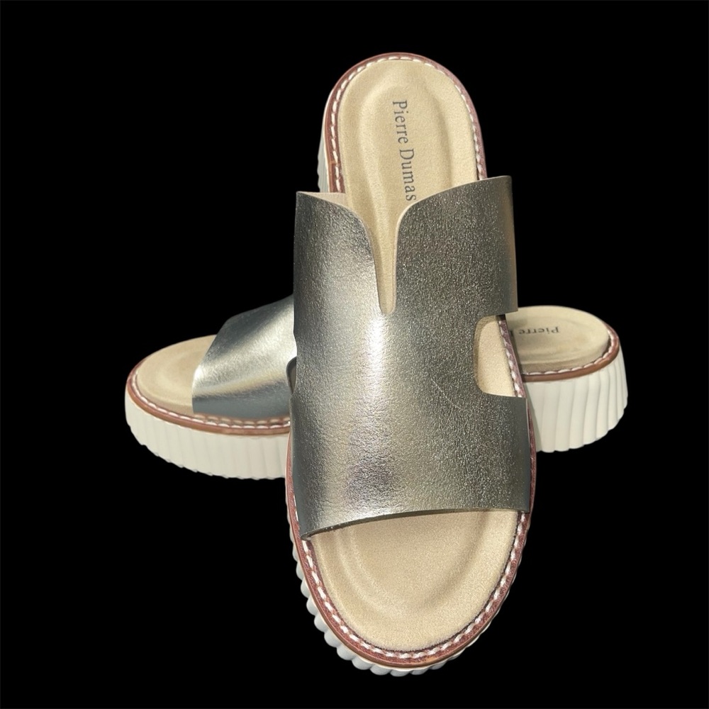 Pierre Dumas Sweet-3 Sandal Gold Women’s Size 10 New - Picture 5 of 7